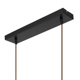 Hanglamp Mina IV Zwart - Metaal - Massief hout - 83 x 140 x 14 cm