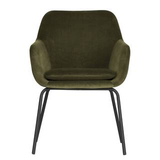 Sedia con braccioli Malik (2) Verde oliva scuro