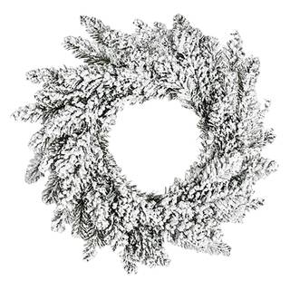 Adventskranz Hilltown Polyester PVC - Weiß