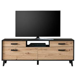 TV-Lowboard Argenteuil II Eiche Artisan Dekor / Schwarz