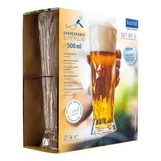Superglas Club No. 11 (2er-Set) Kunststoff - Fassungsvermögen: 0.5 L - Crystal Clear