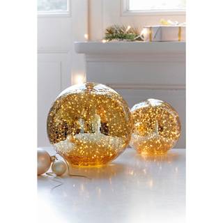 LED-Deko-Kugel Magic Lights (2-teilig) Glas - Gold