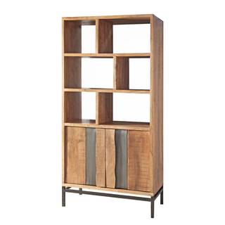 Ensemble de bureau Domme (3 éléments) Acacia massif / Fer - Acacia / Anthracite
