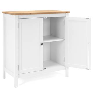 Kast Bombita wit/Artisan eikenhouten look