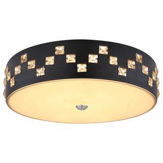 Lampada da soffitto a LED Abelia Vetro satinato / Ferro - 1 punto luce