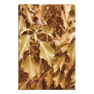 Afbeelding Autumn Aura verwerkt hout & linnen - goudkleurig