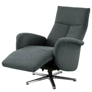 Fauteuil relax Nesebar II Tissu Olea: Gris foncé - Fonction relaxation - Sans aide au redressement - Réglage manuel