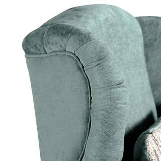 Ohrensessel Salvator Blau - Holz teilmassiv - Textil - 95 x 105 x 86 cm