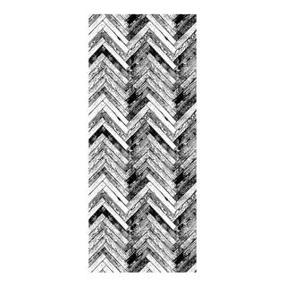 Passatoia Matteo Natural PVC - Nero / Bianco - 50 x 120 cm
