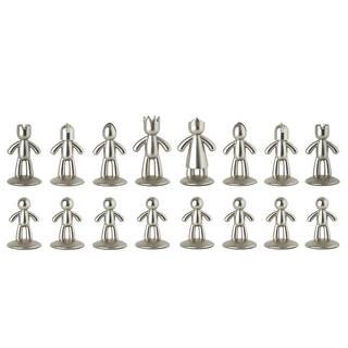Schach-Set Natural Zinn / Eisen - Natura - 35,255cm x 5,715cm x 35,56cm