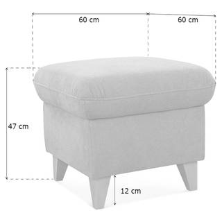 Repose-pieds Gothem Tissu Palila: Granite