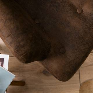 Fauteuil BRAZIL Microfibre Goda: Marron chocolat - Sans repose-pieds