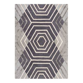 Tapis en laine Harlow Laine - Gris - 160 x 230 cm