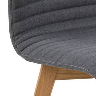 Sedia imbottita Frederique (2) Grigio