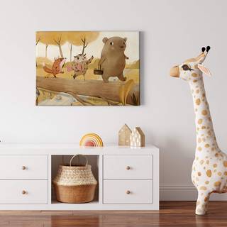 Afbeelding Animals Picnic polyester PVC/sparrenhout - bruin/beige