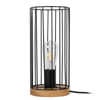 Lampe Timeo I Acier / Chêne massif - 1 ampoule