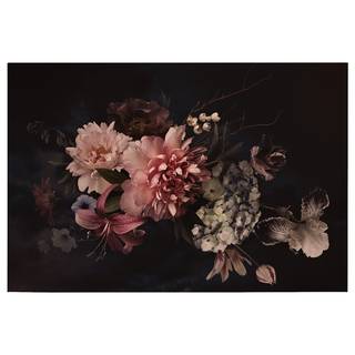 Afbeelding Blossom Variety polyester PVC/sparrenhout - roze/zwart