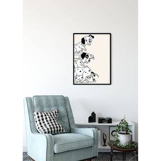 Afbeelding 101 Dalmatiner Playing beige/wit - papier - 50 cm x 70 cm
