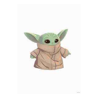Poster Mandalorian The Child Cutie Multicolore - Carta - 50 cm x 70 cm
