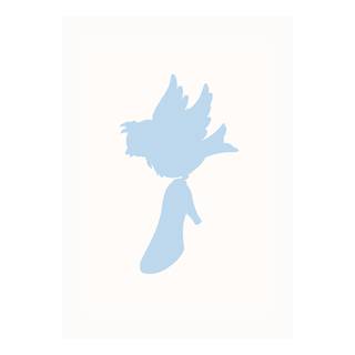 Poster Cinderella Bird Blu / Beige - Carta - 50 cm x 70 cm