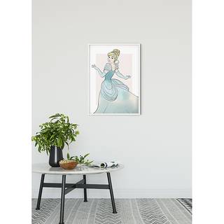 Wandbild Cinderella Beauty Mehrfarbig - Papier - 50 cm x 70 cm