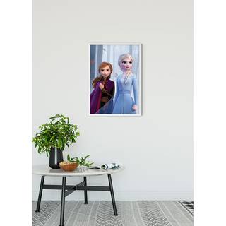 Wandbild Frozen Sisters in the Wood Mehrfarbig - Papier - 50 cm x 70 cm