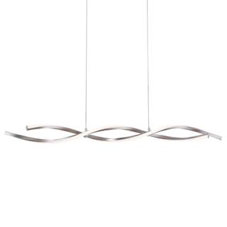 LED-Pendelleuchte Swing Kunststoff / Aluminium; Eisen - 2-flammig
