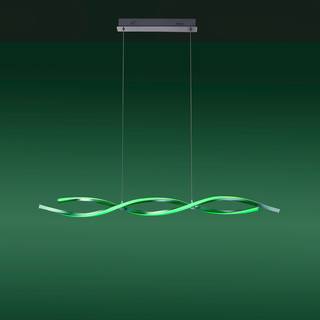 LED-Pendelleuchte Swing Kunststoff / Aluminium; Eisen - 2-flammig