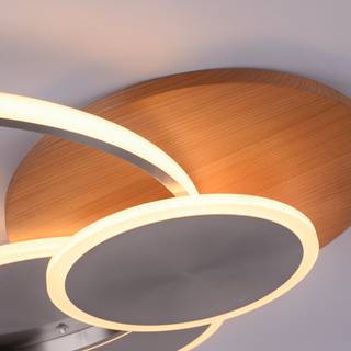 LED-plafondlamp Palma III kunststof / ijzer; aluminium - 1 lichtbron