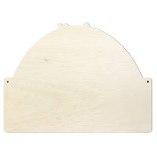 Appendiabiti Arcobaleno Unicorno I Viola - Legno massello - 40 x 30 x 1.5 cm