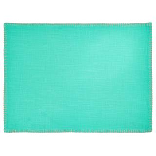 Set de table FINCA 100 % coton - Turquoise - 35 cm x 0,5 cm x 47 cm - Turquoise