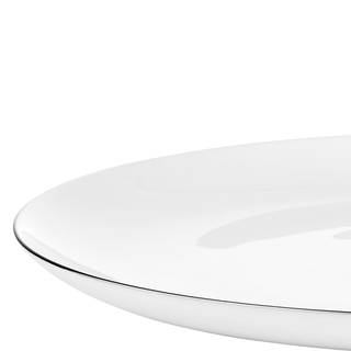 Essteller SILVER LINING Porzellan / Fine Bone China - Weiß - Durchmesser: 27 cm