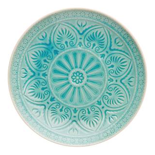 Teller SUMATRA I Keramik - Türkis - Durchmesser: 25 cm