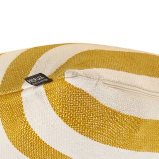 Kussensloop Limes katoen/viscose/polyester/linnen - Honingkleurig