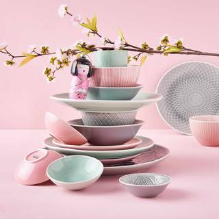 Schale HANAMI Steinzeug - Grau - Durchmesser: 13 cm