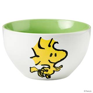 Schale Woodstock PEANUTS Steinzeug - Weiß / Gelb / Grün