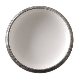 Piatto fondo Silk (2) Ceramica - Bianco / Grigio - Diametro: 20 cm
