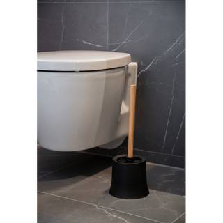 WC-Bürstenhalter Basic Bambusa Polypropylen / Bambus - Schwarz