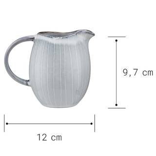 Milchkännchen HENLEY Steingut - Grau