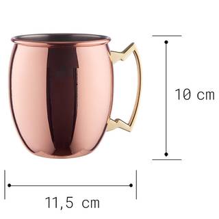 Becher MOSCOW MULE II Edelstahl - Roségold