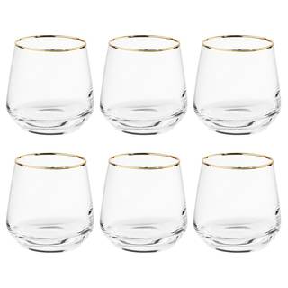 Glas-Set TOUCH OF GOLD (6er-Set) Klarglas - Durchscheinend