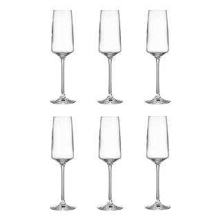 Champagnerflöte WINE & DINE (6er-Set) Kristallglas - Transparent