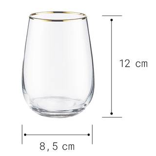 Glas-Set TOUCH OF GOLD II (6er-Set) Farbglas - Transparent