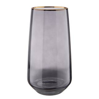 Longdrinkglas TOUCH OF GOLD Farbglas - Dunkelgrau
