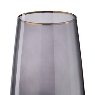 Longdrinkglas TOUCH OF GOLD Farbglas - Dunkelgrau