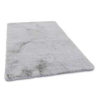 Hochflorteppich Sara I Polyester - Silber - 70 x 120 cm