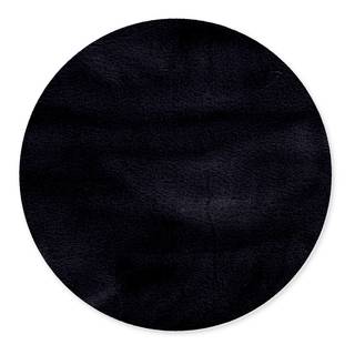 Hochflorteppich Sara II Polyester - Schwarz - Durchmesser: 90 cm
