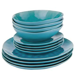 Geschirr-Set DE LA ROYA (12-tlg.) Keramik - Blau - Blau