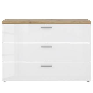 Kommode Pisa Weiß - Braun - Holzwerkstoff - 120 x 82 x 42 cm
