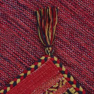 Flachgewebeteppich Kelim Azizi Baumwolle - Rot - 60 x 110 cm